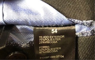 Chaqueta de traje hombre talla 54