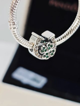 Charm Trébol Plata S925