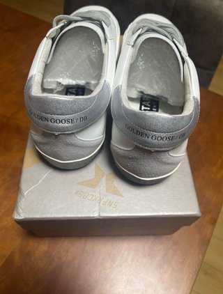 Golden Goose Superstar Branco e Prateado