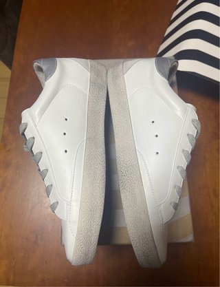 Golden Goose Superstar Branco e Prateado