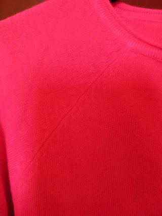 Maglione Bluoltre rosso corallo