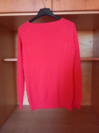Maglione Bluoltre rosso corallo