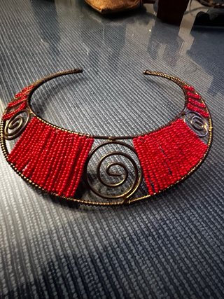 Collar artesanal Los Caños étnico boho UNICO
