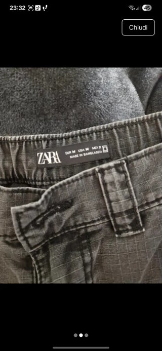 Pantaloni cargo trasformabili verde oliva