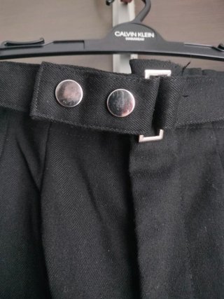 Pantalón de vestir negro pinzas