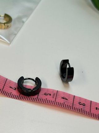 Pack 3 pares pendientes hombre acero inoxidable