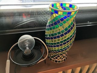 Lampada da tavolo mosaico vetro