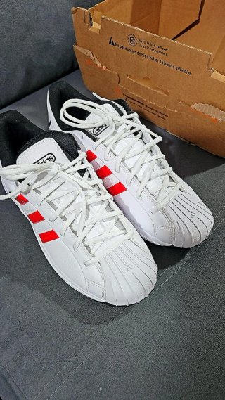 Adidas Pro Model Talla 44 Blancas Rojas