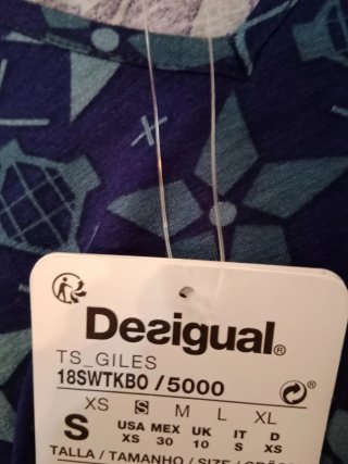 Blusa Desigual Talla s Estampada