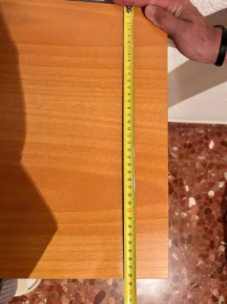 Mesita de noche madera 2 cajones