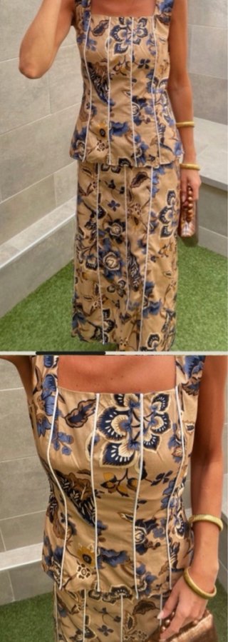 Conjunto estampado floral