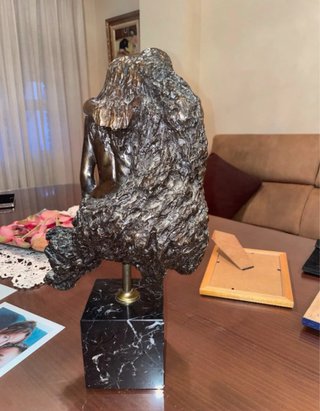 Figura Bronce Macizo Enamorados
