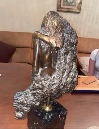 Figura Bronce Macizo Enamorados
