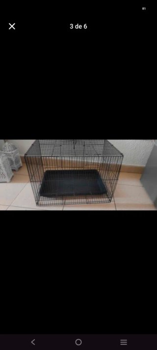 Jaula para mascotas negra