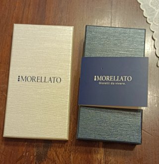 Portachiavi Morellato rettangolare pelle nera