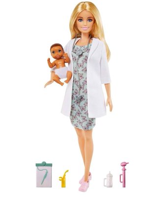 Barbie Doctora con Bebé y Accesorios