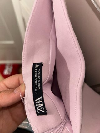 Top rosa sin tirantes