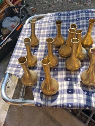 28 Vasi in Ottone Pesante 5 euro cad