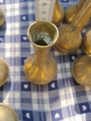 28 Vasi in Ottone Pesante 5 euro cad