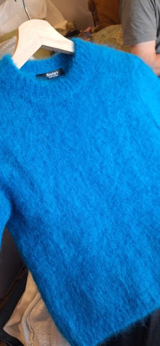 Jersey Siste'n Mohair Azul  real Talla M