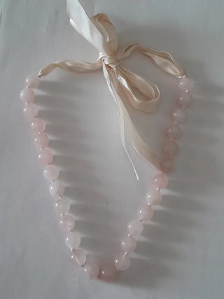 Lote 3 collares perlas y lazo