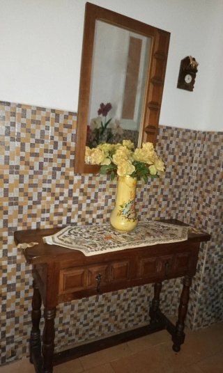 Mueble de entrada madera estilo provenzal
