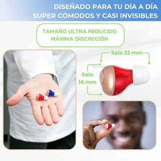 Amplificador auditivo de Sonido Recargable
