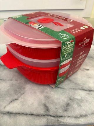 Vaporiera Microonde TempoZero Snip Rossa