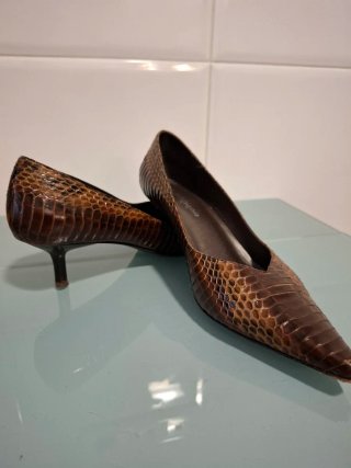 Zapatos de vestir tacón serpiente