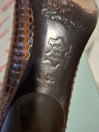 Zapatos de vestir tacón serpiente