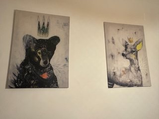 Set 2 Cuadros Decorativos Animales estilo nordico