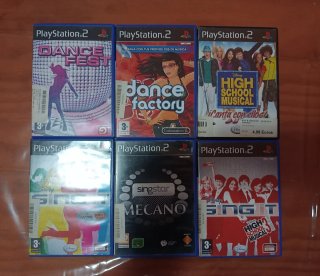 Lote Videojuegos PS2 Música y Baile
