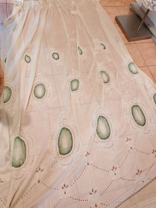 Cortina Vintage Grande Beige/Verde