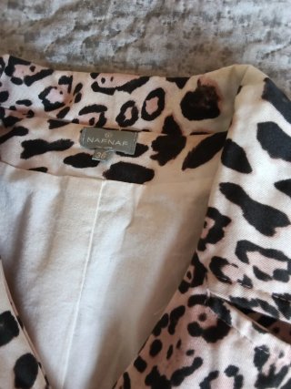 Gabardina Naf Naf Talla 36 Animal Print