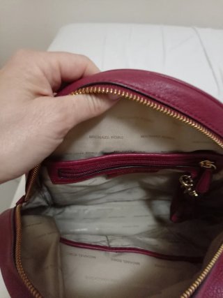 Mochila Michael Kors Roja Piel Usada 2 Veces'