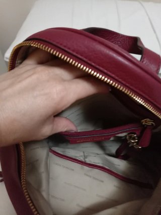 Mochila Michael Kors Roja Piel Usada 2 Veces'