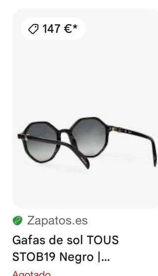 Gafas de sol Tous y cadena con charms