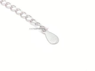 collar plata 925mm con piedra con circonita, 22cm