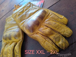 Guanti Moto Pelle gialli Taglia XXL