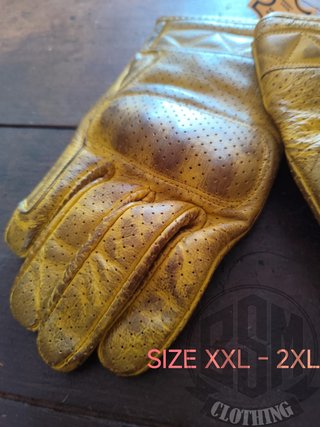 Guanti Moto Pelle gialli Taglia XXL