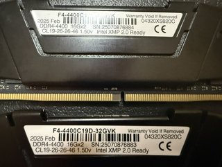 RAM G.Skill Ripjaws V DDR4 4400Mhz 32GB. Garantia.