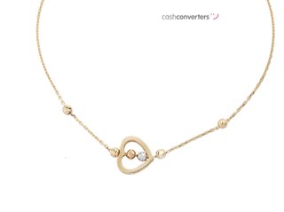 pulsera oro 18k con piedra con circonita
