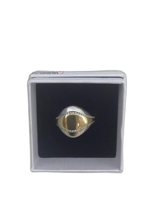anillo oro 18k con piedra con circonita