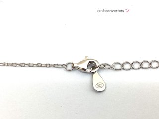 collar plata 925mm con piedra con circonita, 22cm