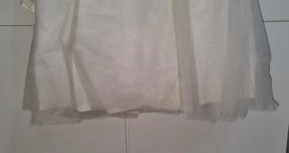 Vestido Novia Blanco Saten Palabra de Honor 44 46