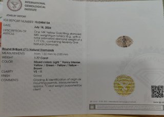 Anillo Oro 14k Diamantes Naturales Alurie Pavé