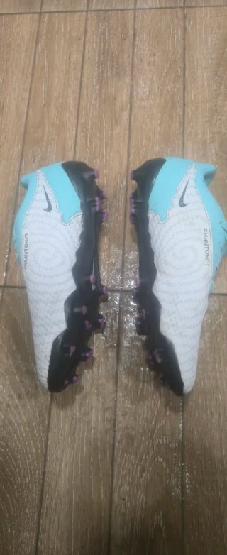 Zapatillas Fútbol Nike Phantom Turquesa/Blanco