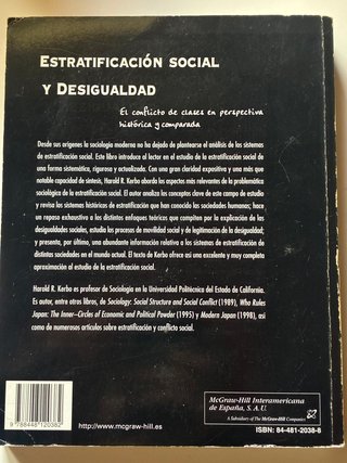 Estratificacion Social y Desigualdad