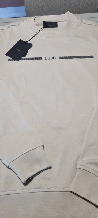 Felpa Liu Jo Uomo Nuova Taglia S Beige