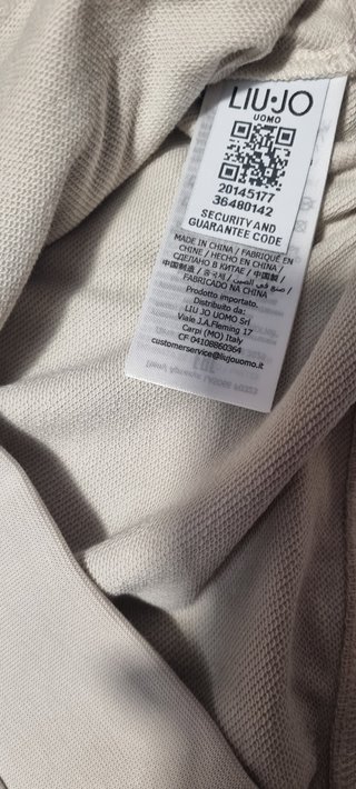 Felpa Liu Jo Uomo Nuova Taglia S Beige